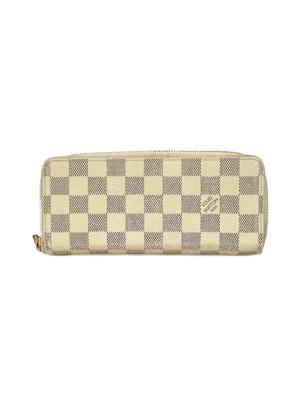 Louis Vuitton Wallet Damier Azur Portefeuille Clemence White Rose Ballerine
